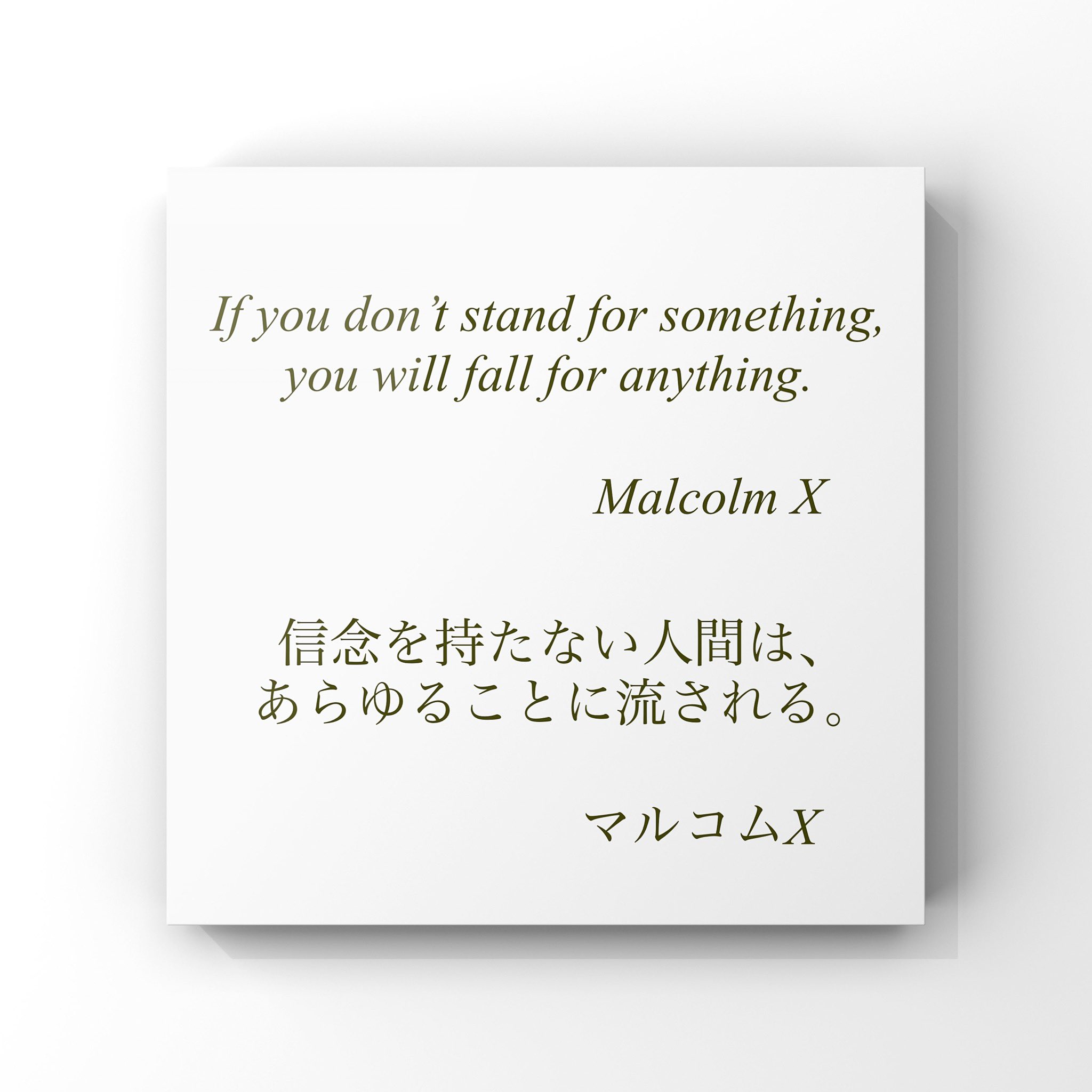 旧ゆったり名言書写 No 5 本日の名言は マルコムxの言葉です ゆったり名言書写 T Co Znpcnxsyrf Twitter