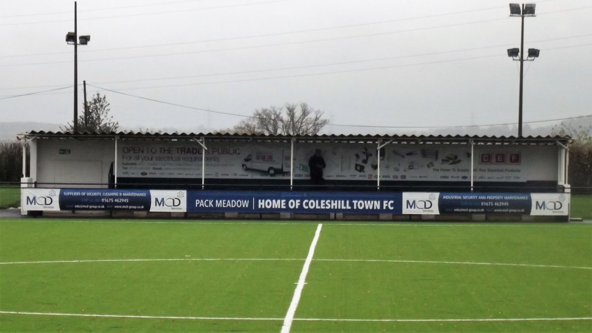 Photo from 2015 but how signage can enhance the smartness of the stadium -. Shout out to <a href="/coleshilltownfc/">Coleshill Town FC</a>