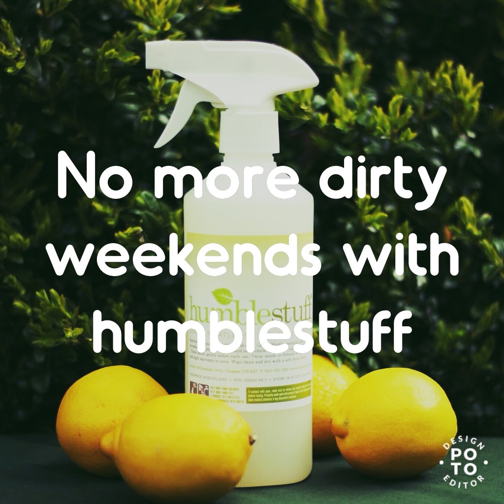 Forget Black Friday, just clean green every day. Our humble cleaning solutions are handmade in small batches with palm oil free soap and organic essential oils. Get fresh at the weekend with humblestuff.co.uk #ShopSmall 🍋🪣