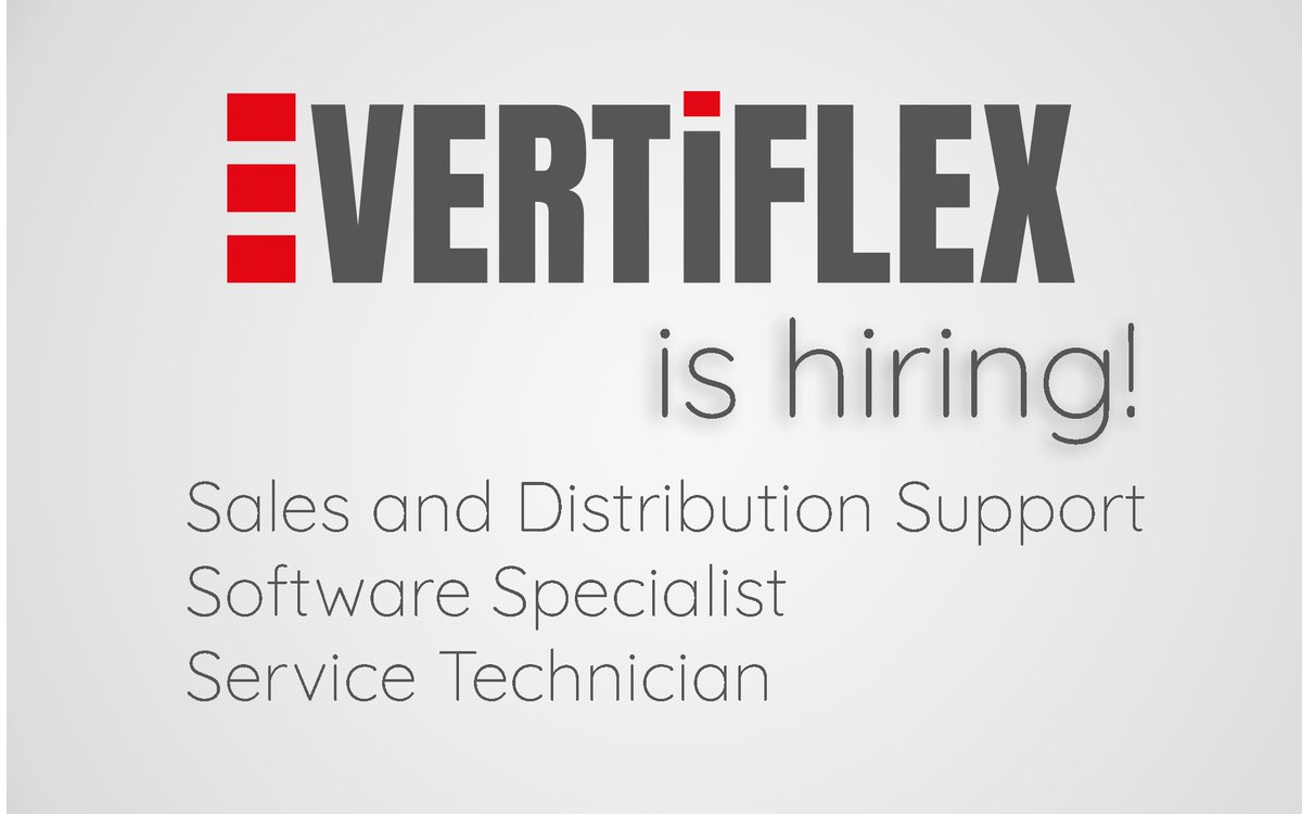 VertiFlexEU's tweet photo. 🟥🟥🟥 VERTIFLEX IS HIRING 🟥🟥🟥 

It feels as if we just started but already we are buzzing in 6 countries and we must grow our ranks at Ostrava HQ to be able to cope with the international demand for warehouse automation. Come work with us! 

#vertiflex #hiring #opportunity https://t.co/8uGWAg0aLG