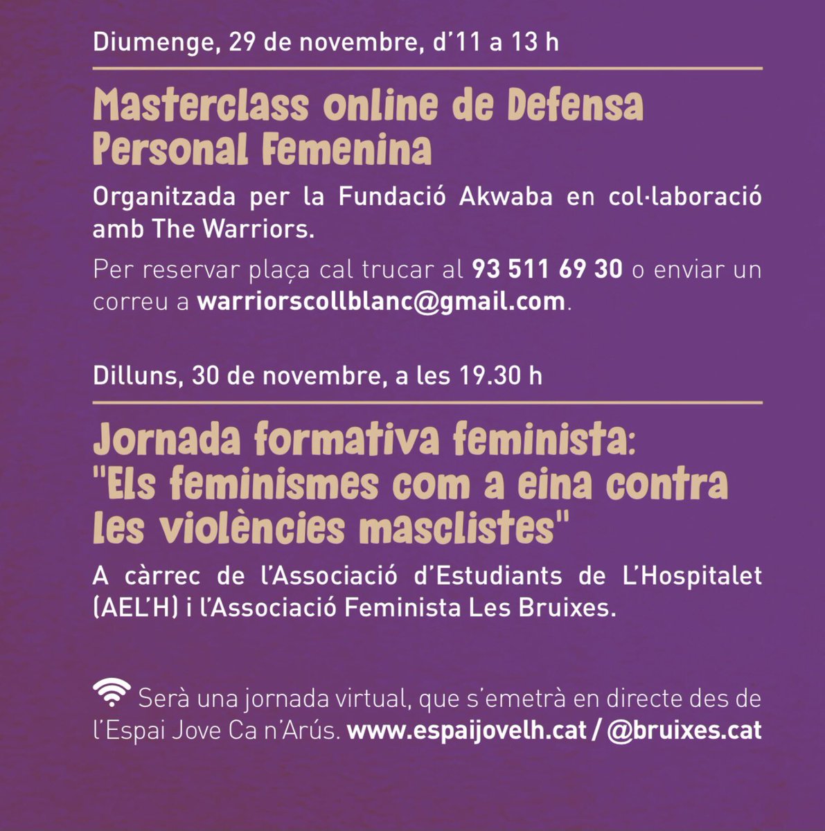 espaiciutadania's tweet photo. #SetmanaDeLaSolidaritatDelHospitalet
#solidariesLH #generacióigualtat
https://t.co/oZl3gTwji5 https://t.co/74Bdvfu0MC
