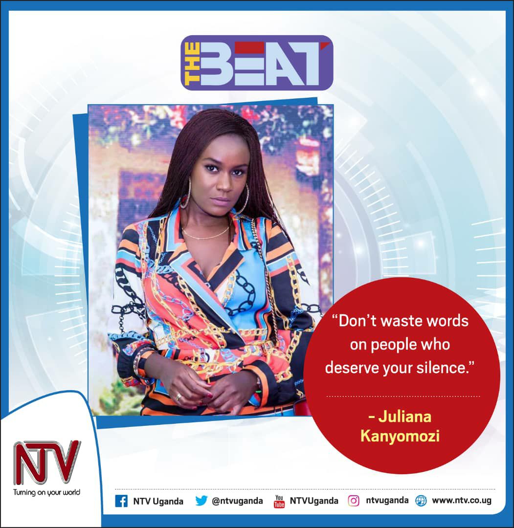NTVTheBeat's tweet photo. Dont waste words on people who deserve your silence - @JKanyomozi
Enjoy your weekend!
#BeatTweet #NTVTheBeat #FireFriday https://t.co/qJCcu0w6pO