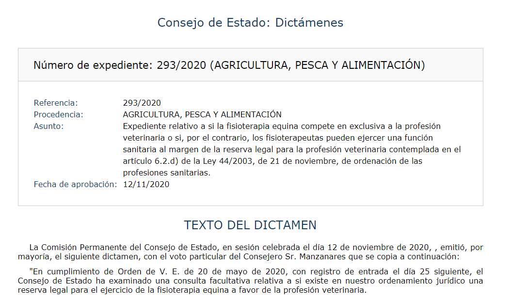 dacsvet's tweet photo. El Consejo de Estado emet un dictamen que resol que la competència en fisioteràpia animal és dels #veterinaris #medicinaveterinaria #veterinaria

https://t.co/FjlmDIGaQu https://t.co/jetIuyA72T