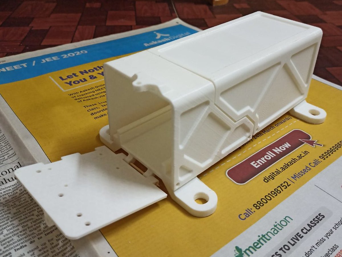 NLIspaceclub's tweet photo. First look at the #PocketQube standard deployer we are working on as a part of ISRO PS4-OP program.We are also pleased to announce our partnership with @DCUBEDspace for the pinpuller of our POD design.Their pinpuller will greatly reduce the complexity of our deployment mechanism. https://t.co/JYsWPFSK3S