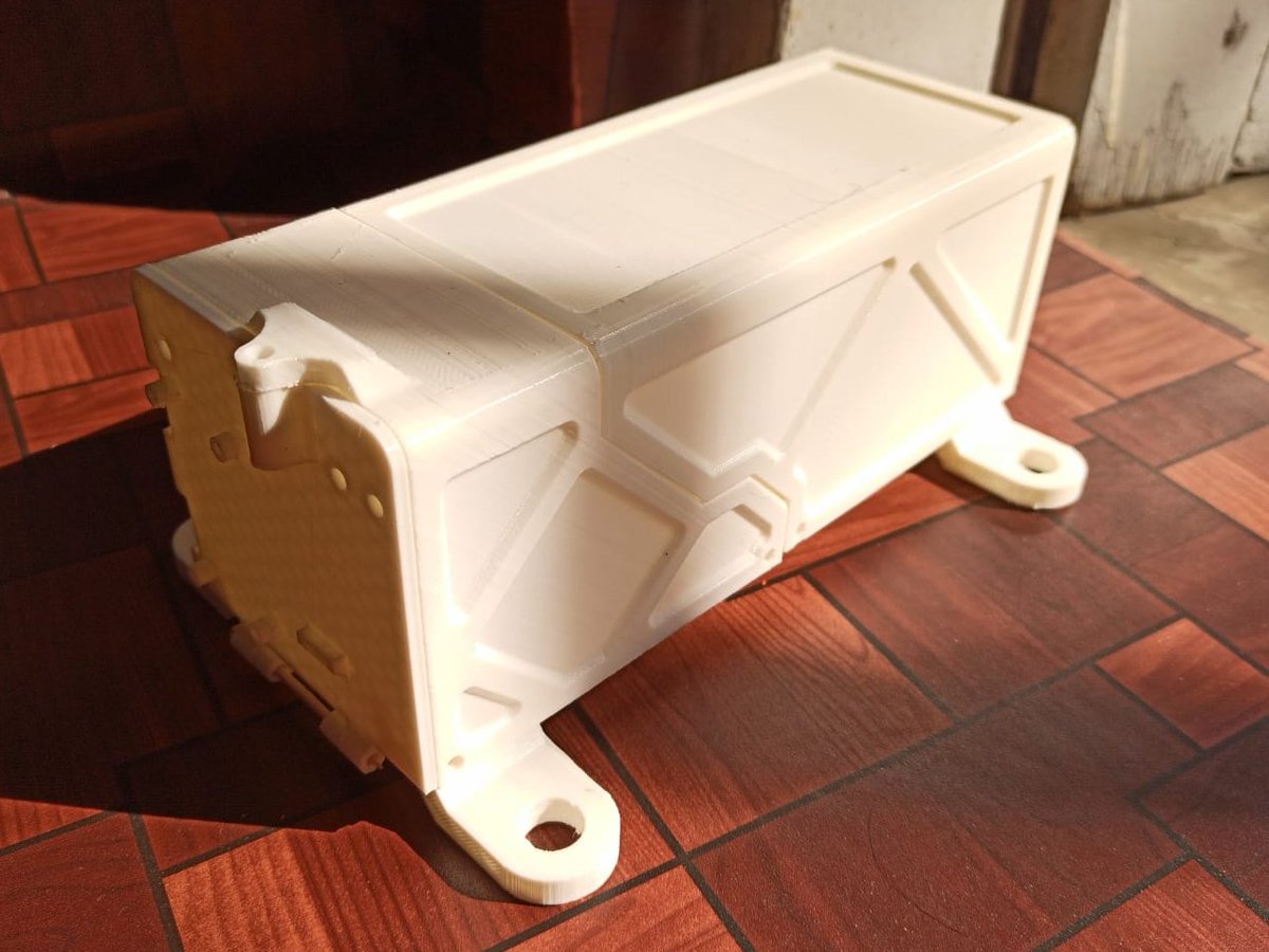 NLIspaceclub's tweet photo. First look at the #PocketQube standard deployer we are working on as a part of ISRO PS4-OP program.We are also pleased to announce our partnership with @DCUBEDspace for the pinpuller of our POD design.Their pinpuller will greatly reduce the complexity of our deployment mechanism. https://t.co/JYsWPFSK3S