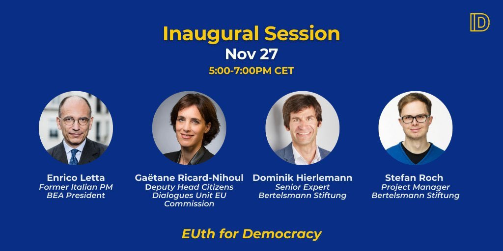 giorgia_miccoli's tweet photo. Today is the day! ๐คฉ #EUthfordem is ready to kick-off with a rich inaugural session and more than 120 participants from all over Europe ๐ช๐บ Looking forward to many opportunities for a great discussion ๐๐ปโโ๏ธ๐๐ผ๐๐ฝโโ๏ธ #CoFoE https://t.co/1fLFKFbvuX