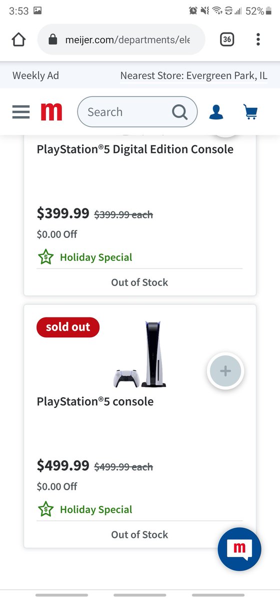 alovelyloner's tweet photo. Sold out. Waste of time. @meijer #ps5 https://t.co/D2SlMIrqLu