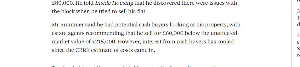 And in the midst of all of this anguish and turmoil. There are still those investors that are looking at the cladding scandal as an opportunity to make a quick buck.