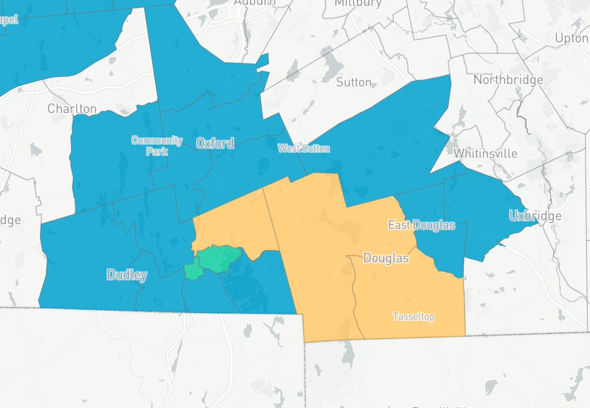 To pick up the 3 Trump precincts in yellow here, we have to take in Webster-1 and 2 (in green) which together voted for Biden 1,376-1,166. But these are relatively strong Trump precincts, so it'd be even harder if we DIDN'T make this trade.Biden nets 210 votes. TPO: +5,660