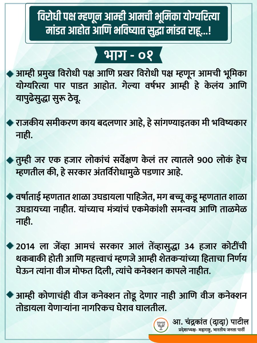Chandrakant Patil tweet media