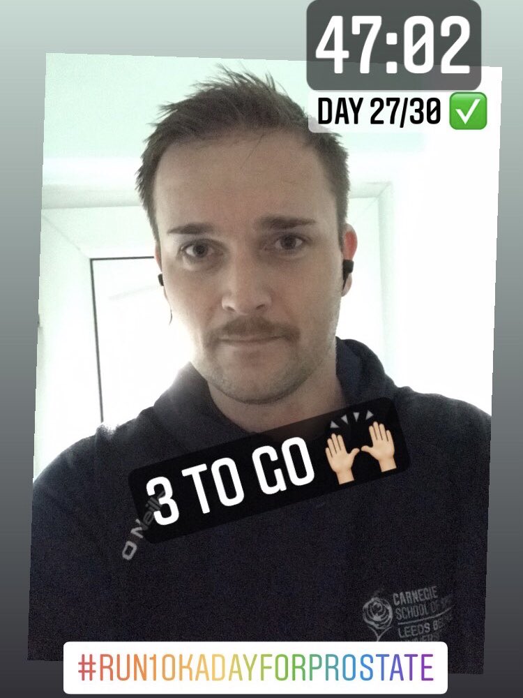 apmHearn's tweet photo. ✅ Day 27/30 - 47:02
3 to go - hoping Norwich is flat tomorrow!
Please join us @prostateunited and support @ProstateUK by donating: https://t.co/EmpPmuKqaW
#run10kadayforprostate https://t.co/S1sdZppd97