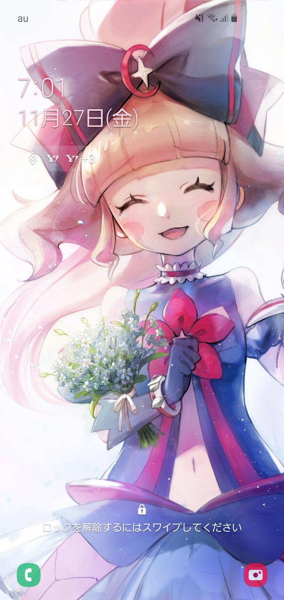 O Xrhsths 零亜 Sto Twitter 妖怪学園y 早速イラスト壁紙として使いました かわいい そしてロック画面なので癒される W T Co Xtzyvsy5kp Twitter
