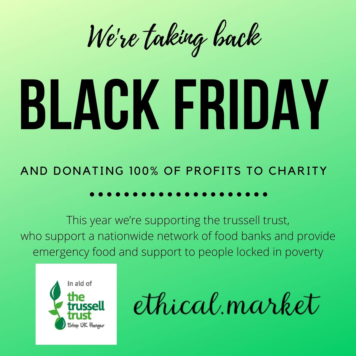 #BlackFriday in aid of @TrussellTrust