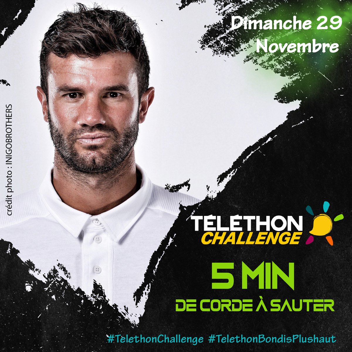 Le <a href="/Telethon_France/">AFM-Téléthon</a> est très impacté à cause de la situation actuelle. On vous propose alors des challenges sportifs pour la bonne cause !💛 Après <a href="/SarahOurahmoune/">Sarah Ourahmoune OLY</a>, <a href="/Huget14/">Huget Yoann</a>, rendez-vous dimanche 29 novembre avec Nicolas Jeanjean pour un défi musclé !💪Rdv sur son Instagram!