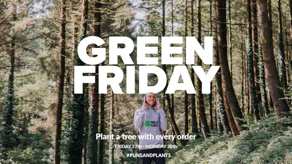 punsnplants's tweet photo. #BlackFriday has always been about slashing prices. It’s never been a good fit for brands with sustainable supply chains

This wkd, it's Buy One, Get One Tree, which means we’ll be planting a tree for every order placed🌳

We're calling it #GreenFriday!💚 https://t.co/dpD0Xm6lrL https://t.co/2wxv4wzllY