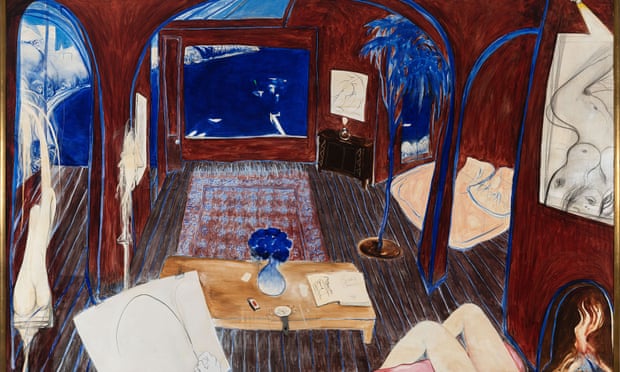 SidneyNolanTrst's tweet photo. What a day for Australian art! Brett Whiteley's painting Henri's Armchair set a new Australian art record, being sold for $6.136m at auction. This surpassed the previous record of $5.4m held by Sir Sidney Nolan for First-class Marksman. #BrettWhiteley (Image Menzies Art Brands) https://t.co/xpzAvZgtvD