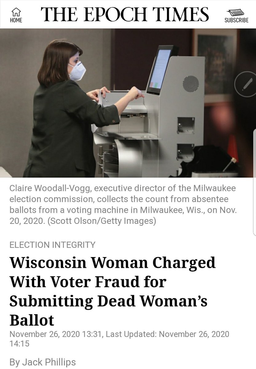 Well........theres nothing to see her  https://m.theepochtimes.com/mkt_app/wisconsin-woman-charged-with-voter-fraud-for-submitting-dead-womans-ballot_3594766.html/amp?__twitter_impression=true