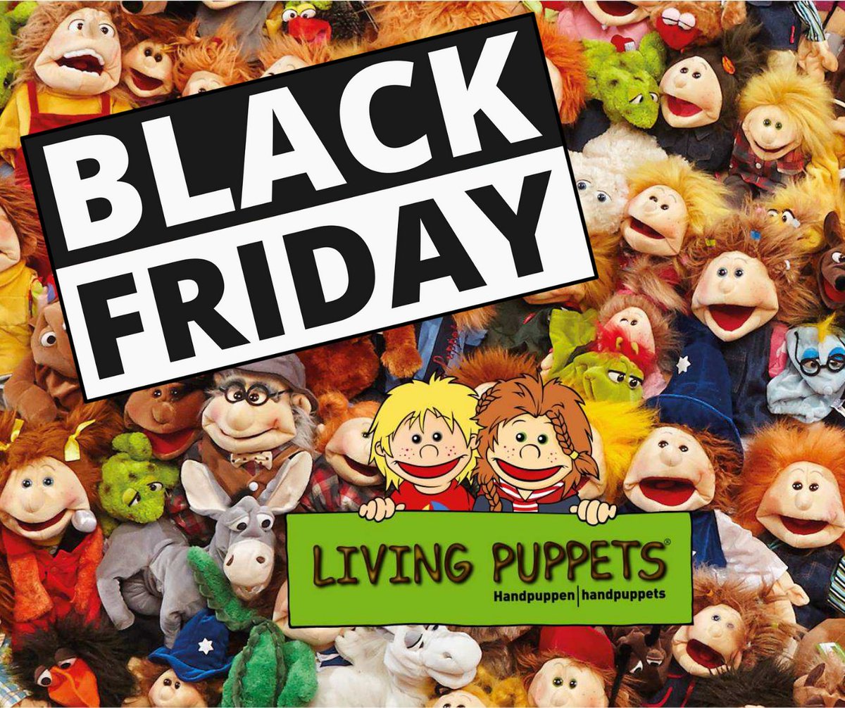-20% korting op ALLE HANDPOPPEN van LIVING PUPPETS tijdens het Black Friday weekend t.e.m. 30/11 Cyber Monday! Kijk snel op bit.ly/2HKlW28 en profiteer van uitzonderlijke korting! 
#pandava #livingpuppets #handpoppen #korting #blackfridaykorting