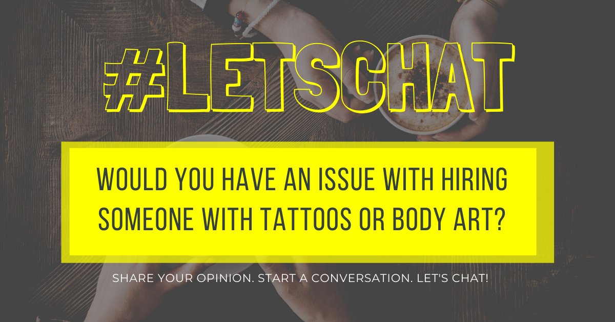 A question that we never thought to be asking in 2020, but after reading an article about a heavily tattooed kindergarten teacher in France saying his body art may have cost him his job,  we want to know... 

👇What do you think??