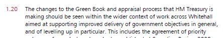 And the issue of government policy is interesting - it ought to be at the heart of all investment decisions in some form. Note that "government policy" referred to in the Review is common across Whitehall: jobs, levelling-up, prosperity agenda.
