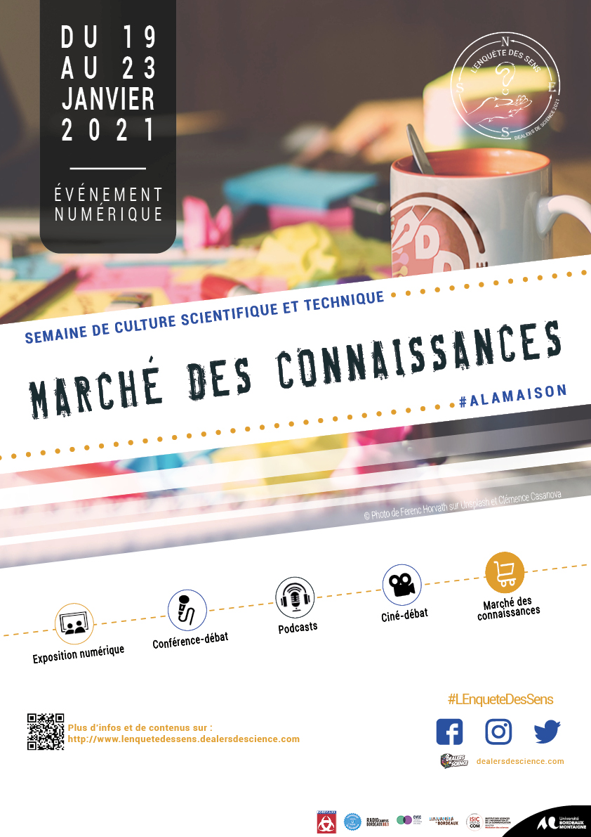 AssociationDDS's tweet photo. #SCS2021 Nous vous dévoilons non pas un mais deux formats pour le Marché des connaissances de #LEnqueteDesSens : le catalogue 📖 “Les cinq sens à la maison” et le speed-searching 🗣️ “Parle-moi de tes connaissances” en 100% #numerique ! @ISIC_MasterMdS @UBMontaigne https://t.co/ZcY11jV9Um