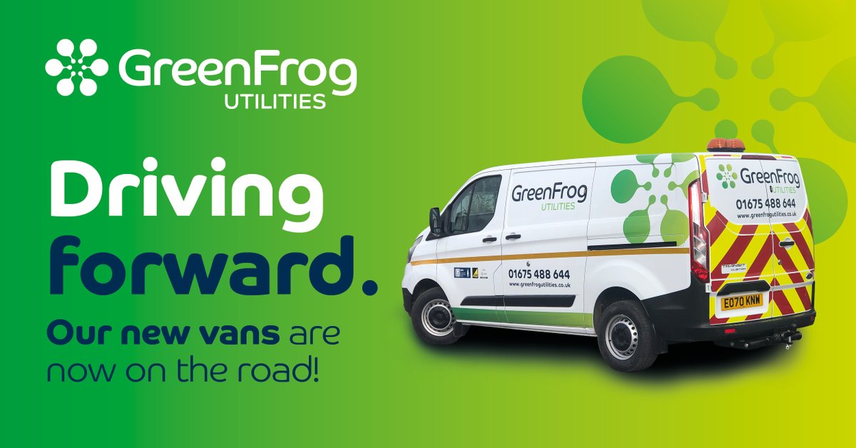 GFUtilities's tweet photo. Its out with the old and in with the new at #greenfrogutilities our new vans are now on the road!

#performingunderpressure #gasconnection #utilities #onsite #gfu #GIRS #MAM #MAP #meters #gasmeters #assetmanagement #gettingconnected #stayingconnected #greenfrogmechanicalservices https://t.co/NVC6jpTPiD
