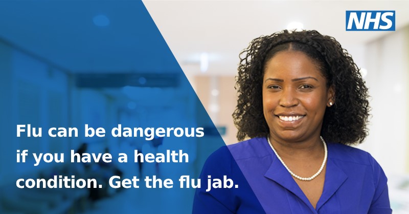 LBofHounslow's tweet image. Flu can lead to serious complications if you have a long-term health condition. 

Ask your pharmacist or GP today if you’re eligible for a free flu vaccine. 

For more information, including leaflets in alternative formats, visit: nhs.uk/fluvaccine 

#GetYourFluJab
