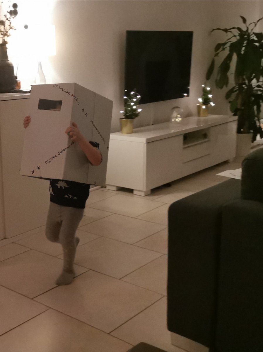 MrsSchaerer's tweet photo. Wenn die Schachtel mehr Freude macht als der Inhalt 😀 (natürlich auf die Ware bezogen, nicht aufs Kind) @digitec_de @Galaxus https://t.co/uFfUDCV7QK