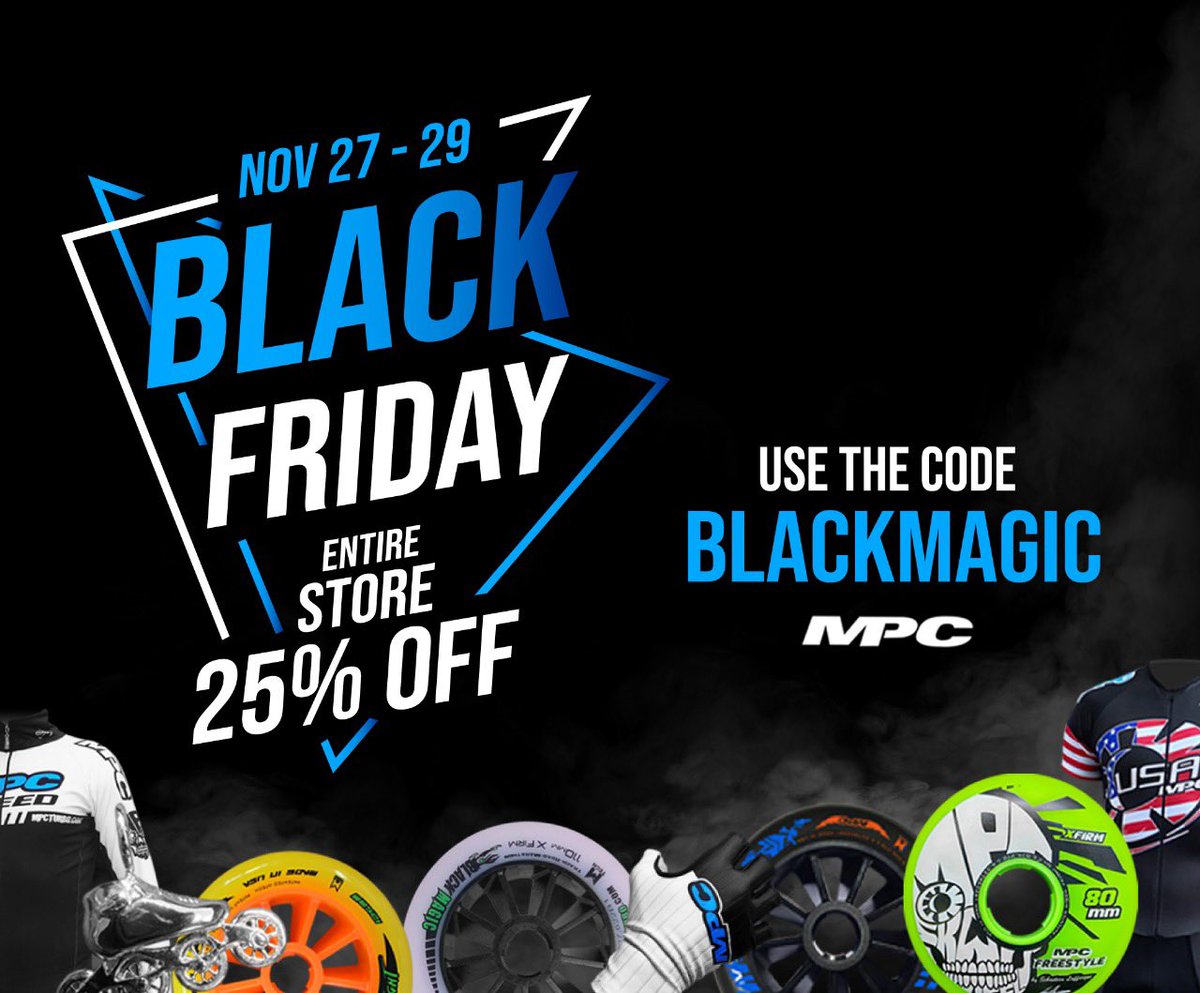 MPCWheels's tweet photo. Hello Skaters, Black Friday is here, take advantage of a 25% discount store wide starting now until midnight on Sunday Nov 29.
Use the code: blackmagic
Remember to shop from Small businesses like ours, proudly made  with love ❤️ in the USA 🇺🇸
#shoplocal #shopsmall #madeinusa https://t.co/k7EVFGBAul
