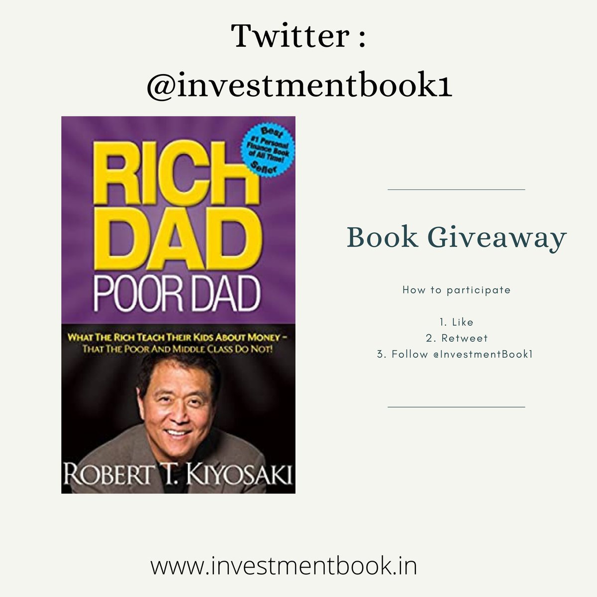 InvestmentBook1's tweet photo. Let's Do Giveaway 🎁✨

Giveaway Book : RICH DAD POOR DAD

How to participate

1. Like
2. Retweet
3. Follow @InvestmentBook1 

Duration : 48 Hours 

Will pick winner after 48 Hours, No Targets 🎯 😇 https://t.co/XPnwJXkOR6