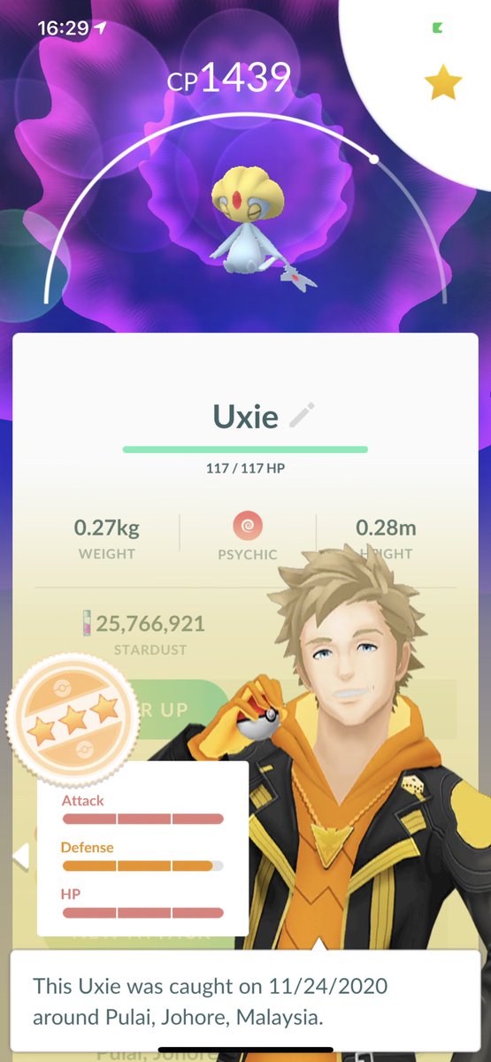 xXASmurfXx's tweet photo. Lake trio raiding done. mesprit, uxie and azelf as 98iv with 15atk ๐๐ป๐๐ป to go here on ๐ฏ is too expensive for me ๐thanks to everyone who invited me. #PokemonGO #nohundo https://t.co/nxvbMQaJ51