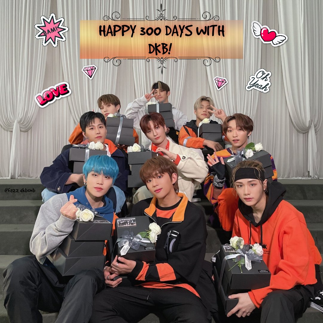 fazz_dongiltiny's tweet photo. To our best boys;
🥳 𝙃𝙖𝙥𝙥𝙮 300 𝘿𝙖𝙮𝙨 🥳
🎉 #DKB300DAYS 🎉
We are so happy to be here witnessing all these growth and improvement we have achieved~ Let's be together for more years to come!
BBs love y'all 💖
#다크비 #DKB #BB
@DKB_BRAVE @DKB_japan https://t.co/q6V7XU66S7