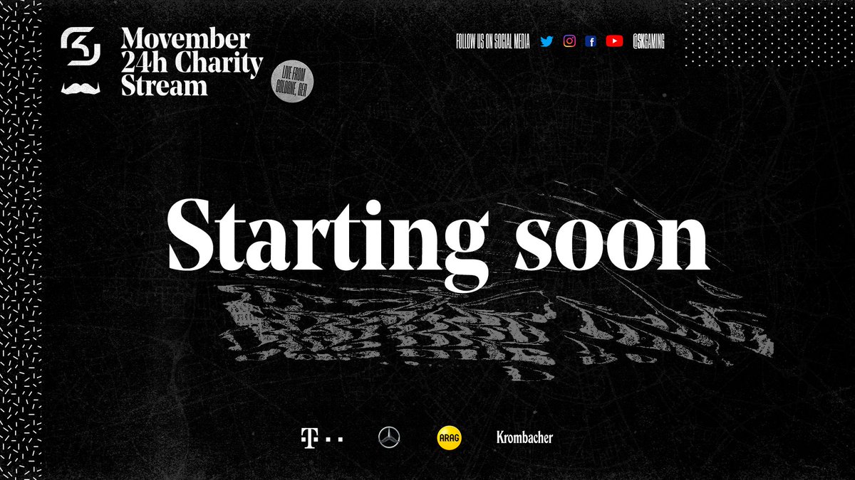 Join us for our 24 hours <a href="/Movember/">Movember USA</a> charity stream! Your favourite games, your favoruite pro players and influencers - all for a great cause!

🔴 twitch.tv/bigspincr

#RUNSKG #Movember