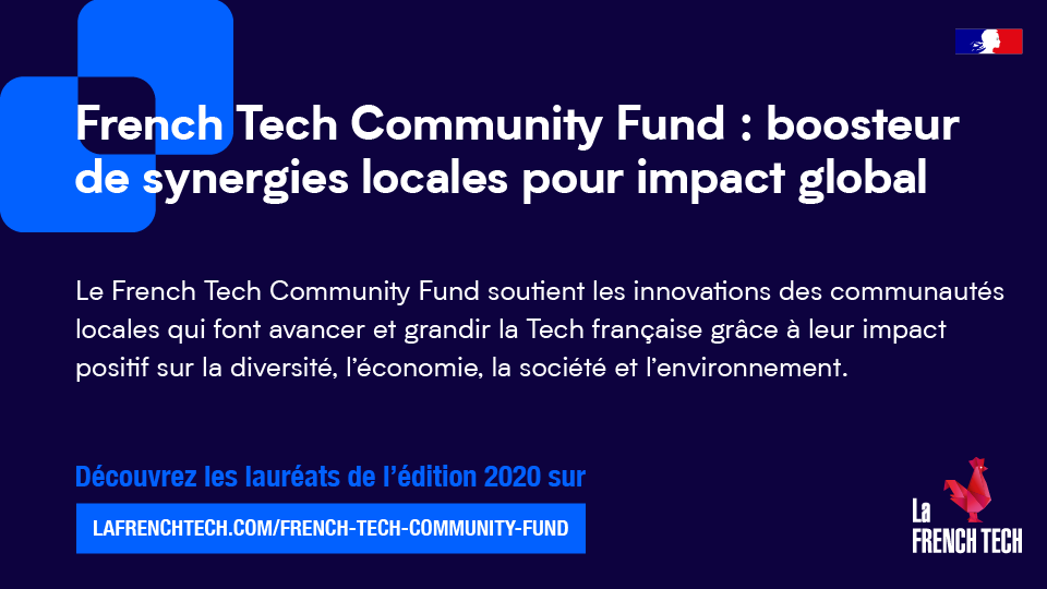 LaFrenchTech's tweet photo. C'est avec une immense fierté que nous vous dévoilons la nouvelle promo des lauréats du #CommunityFund 2020 ! 

Pour tous les découvrir ➡️ https://t.co/GD8UIKmexK https://t.co/0LNZOCthRS