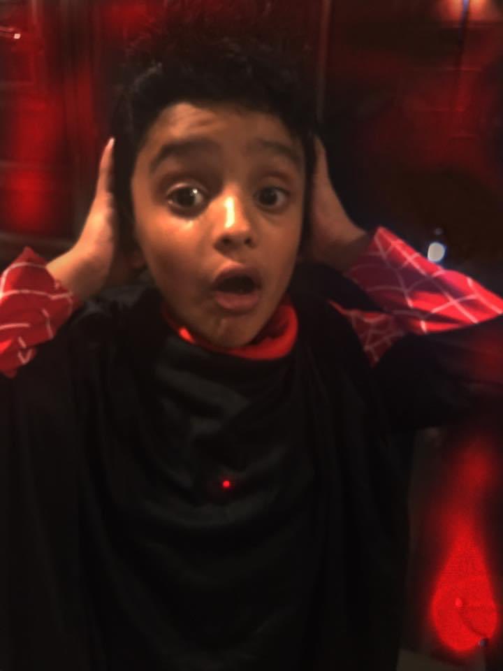 He liked stories. He picked up more than a hundred words by just talking to me. I introduced him to art through the lives of artists. Salvador Dali, Edvard Munch, Amrita Shergill became his favourites. We would recreate famous paintings for fun like Munch’s Scream here-.