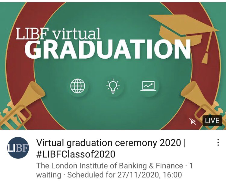 Dav1dAnderson's tweet photo. Looking forward to the @LIBFDegrees Virtual Graduation for #LIBFClassof2020 @StudyLIBF https://t.co/8Vu577AqOn