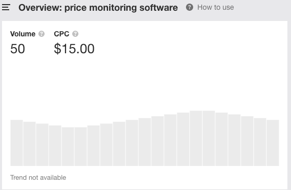 How valuable my customers will be?Looking at CPC is very helpful here.Looking at how much your future competitor pay to acquire one customer will give you an idea of how much your margin/revenue per customer should be 4/6