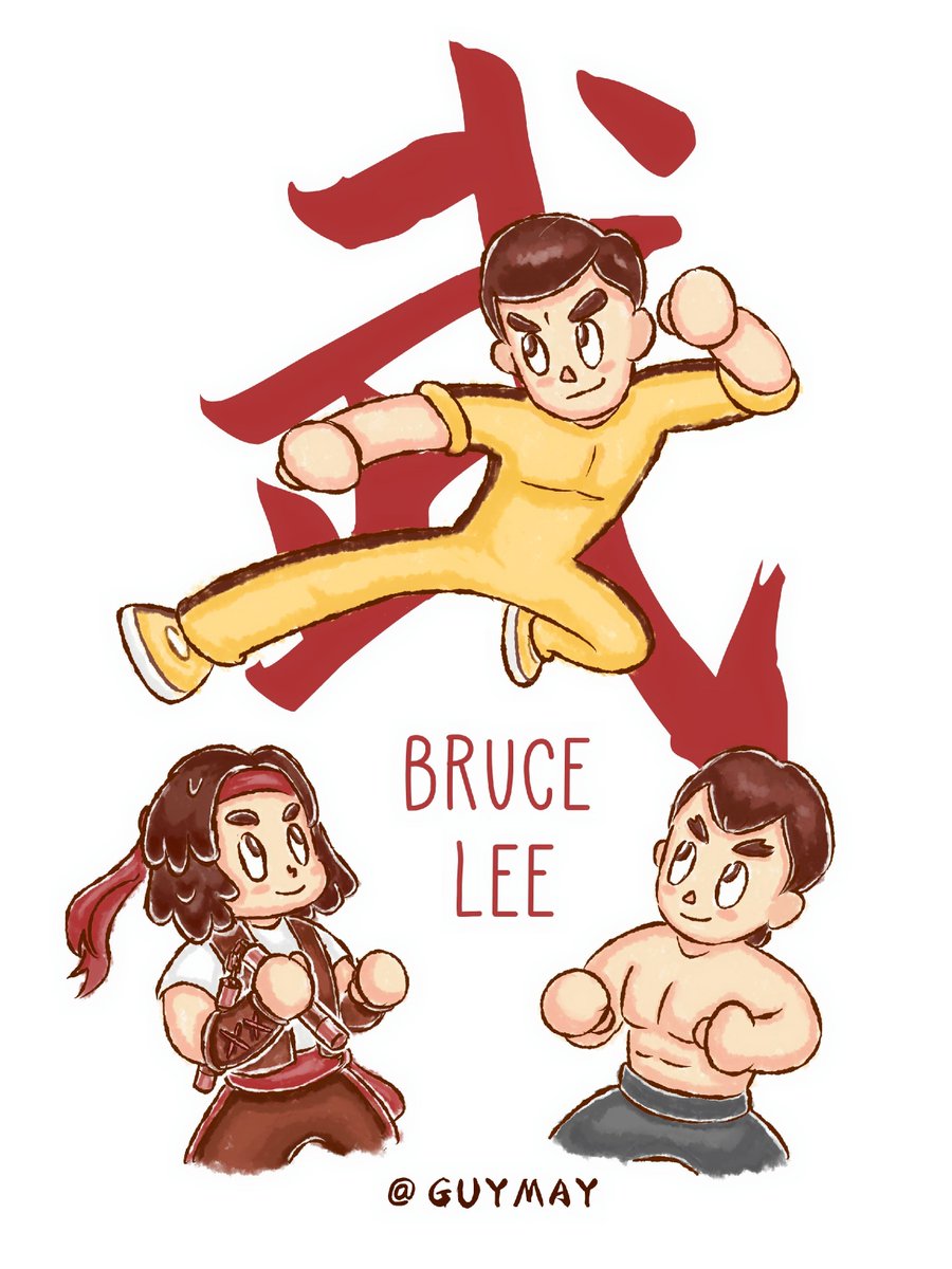 Celebrating 80 Years of Bruce Lee 
(1940.11.27-1973.7.20)
#BruceLee #80yearsofbrucelee #kungfu #martialarts #jeetkunedo #legend #enterthedragon #thebigboss #gameofdeath #wayofdragon #mortalkombat #Liukang #streetfighter #feilong #games #inspiration #李小龙 #chibi #illustration