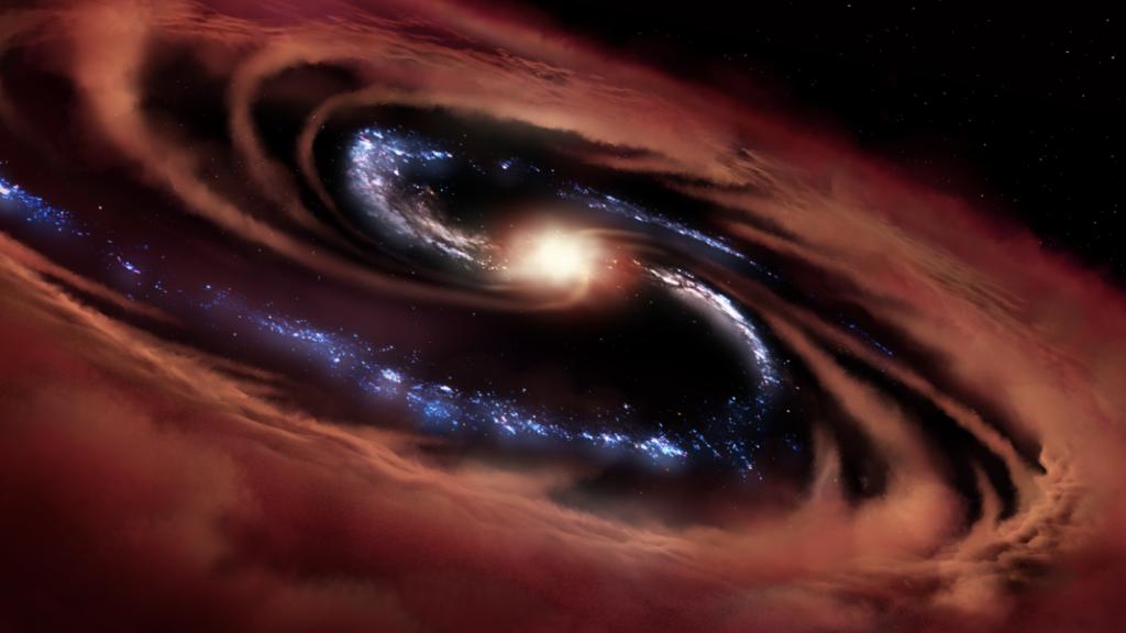 It’s  #BlackHoleFriday and we found a galaxy that is surviving a black hole’s feast, at least for now.  The discovery is causing scientists to rethink their theories of galactic evolution. Learn more:  https://go.nasa.gov/36cJp5y 