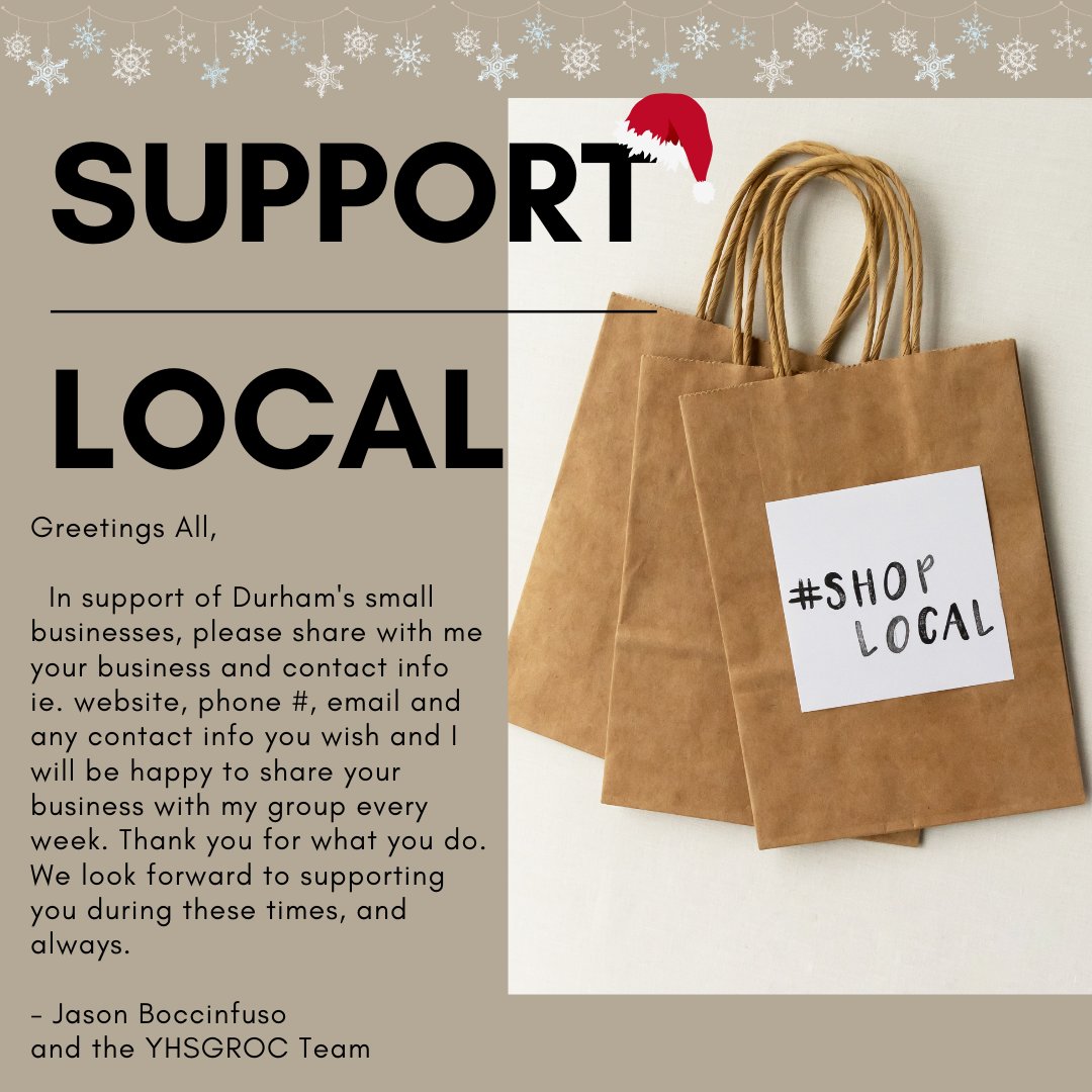 yhsgrimperium's tweet photo. 🛍️🛍️ WE SUPPORT LOCAL 🛍️🛍️
ATTN: Durham Business Owners!!!
In the comments below 👇 include your BUSINESS NAME, CONTACT INFORMATION and SOCIAL MEDIA HANDLE - Every week these businesses will be shared with our MASSIVE network and throughout our various social media platforms. https://t.co/SJmXs63GhJ