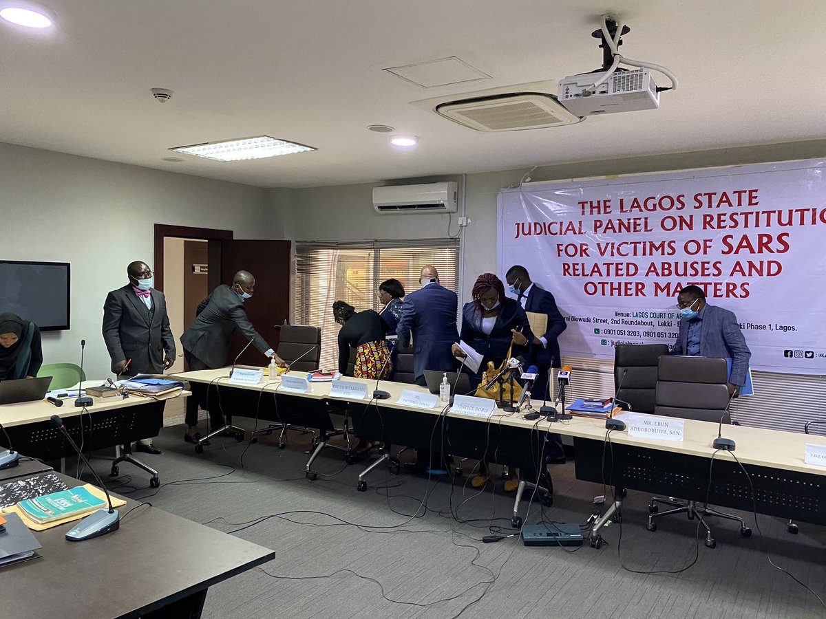 16:45 Panel adjourns case till 8th December. Mr. Openiyi returns to seat. LASG asks to get copies of all cases against the police and are asked to apply. Panel rests for the day.