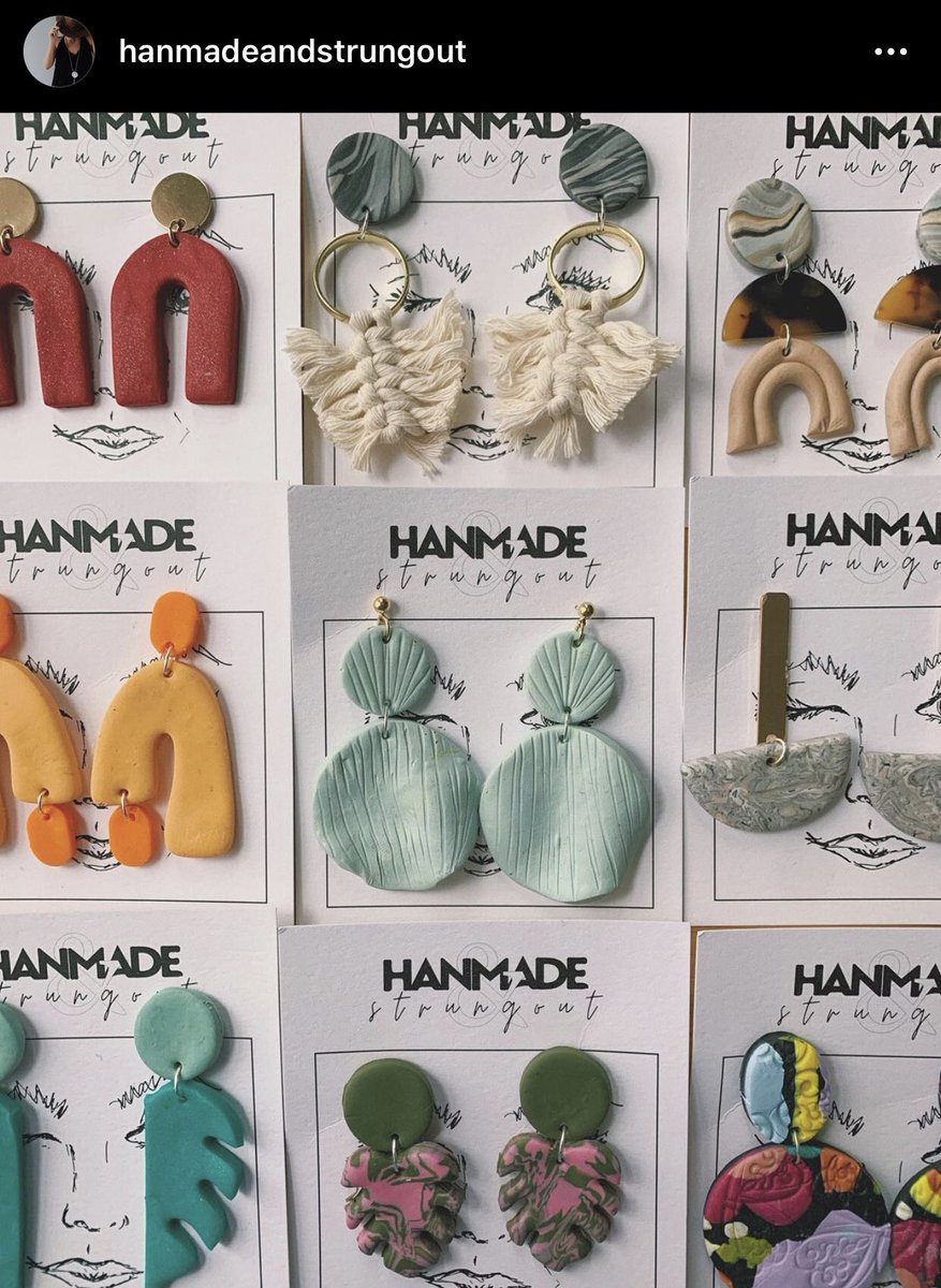 hanmadeandstrungout makes really pretty earrings and these beautiful angel ornaments IG: @hanmadeandstrungout