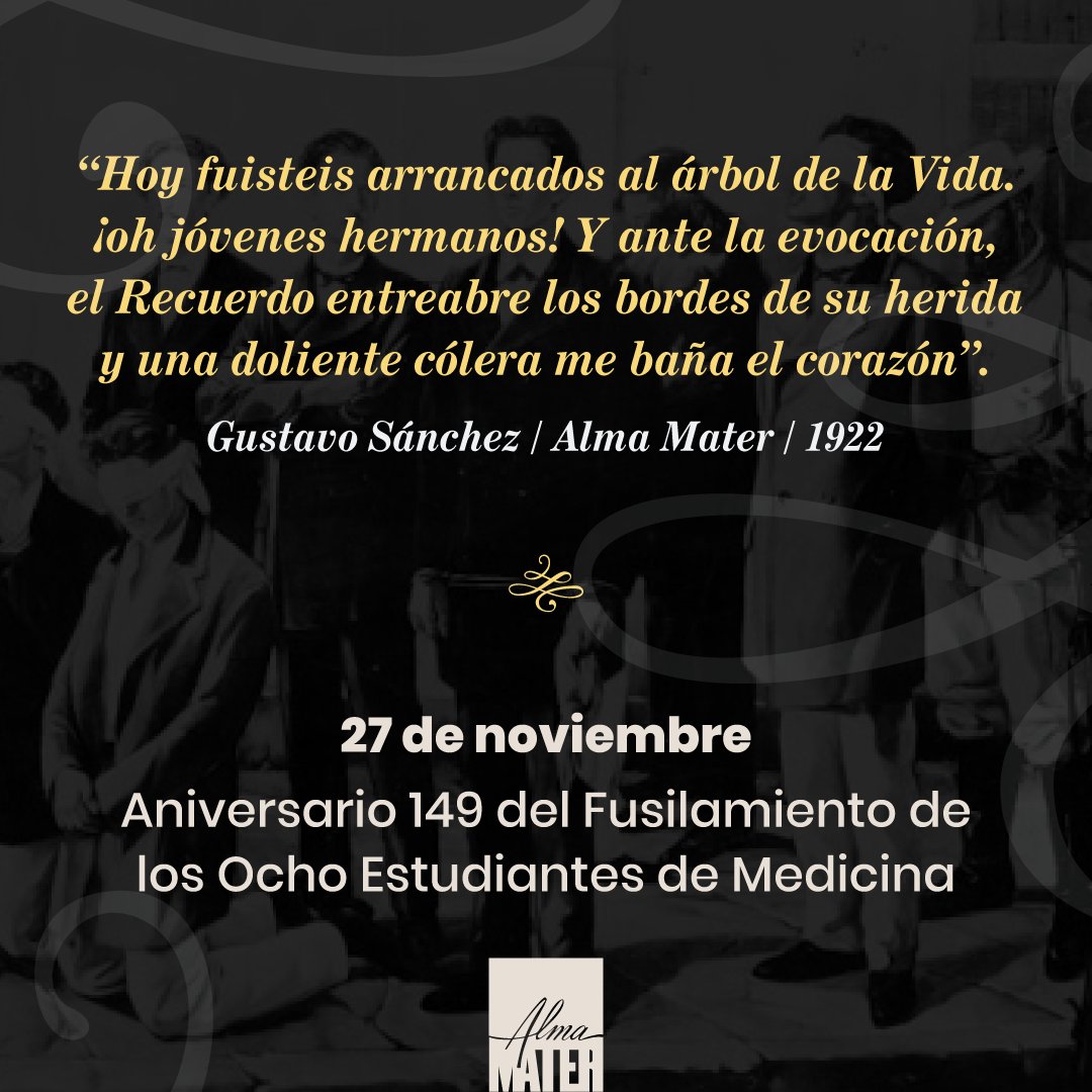 #27DeNoviembre 

<a href="/feu_cuba/">FEU de Cuba❤🇨🇺💪</a> <a href="/ISA_Universidad/">Universidad de las Artes (ISA)</a> <a href="/CujaeRedSocial/">Universidad Tecnológica de La Habana</a> <a href="/UOCuba/">Universidad de Oriente</a> <a href="/UCLVCU/">UCLV 🇨🇺</a> <a href="/universidad_uci/">Universidad de las Ciencias Informáticas</a> @UCPVarona <a href="/UdeLaHabana/">Universidad de La Habana</a> <a href="/UPR_Cuba/">Universidad de Pinar del Río</a> <a href="/ahsjovenescuba/">Asociación Hermanos Saíz</a> <a href="/PresidenciaCuba/">Presidencia Cuba 🇨🇺</a> <a href="/CubaMES/">MES</a> <a href="/cubadebatecu/">Cubadebate</a> <a href="/marthadelcmv/">Martha del Carmen Mesa Valenciano</a>