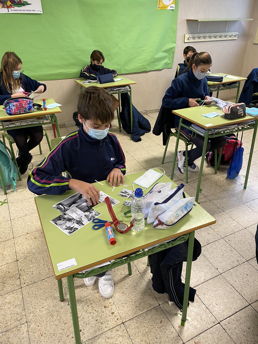 fecsjv's tweet photo. ESO | Y tras la celebración hemos preparado la dinámica de este Adviento, empezando a trabajar la primera semana: #estateatento. Con las mascarillas, como signo de atención, han reflexionado sobre momentos de cuidado https://t.co/w86vI12OKr