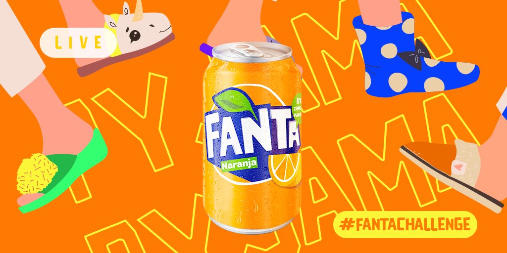 Fanta_Esp's tweet photo. Demuestra tu valentía haciendo un #directo con el #pijama del que más te avergüences. Luego puedes echarnos la culpa a nosotros si quieres.😛 #FantaByUs #FantaChallenge https://t.co/QNimGxSf6u