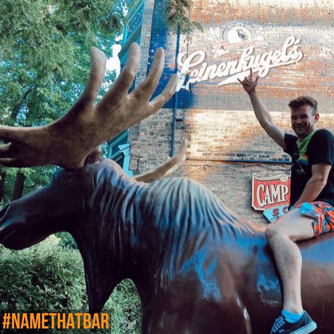 #NAMETHATBAR!!
What Wisconsin bar has this giant moose outside? 👇👇 
And who're you rooting for on Sunday?! 
🏈 Packers v Bears at 7:20pm

📧 As always, if you think you can stump our followers, send us a DM with any bars or restaurants that should be featured! 📧 
#gettapped