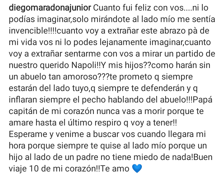 nicosaralegui's tweet photo. Qué hombre hermoso Diego Jr. https://t.co/sFRkg3YqcZ