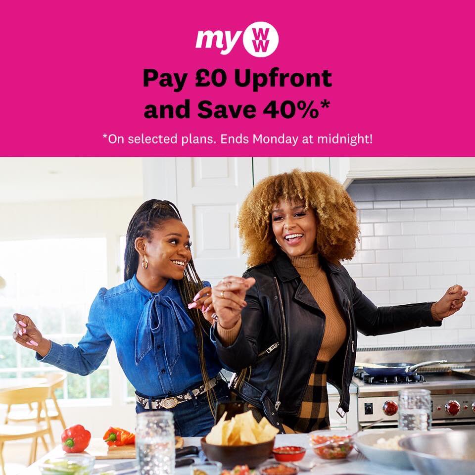 Bag a bargain this Black Friday weekend. Pay £0 Upfront and Save 40%. 
Ends Monday at midnight! 
Leave a comment or DM us for more details 🙂 #myWW #WellnessThatWorks #WeAreWW. Click the link for more details. T&amp;Cs apply
ww.com/uk