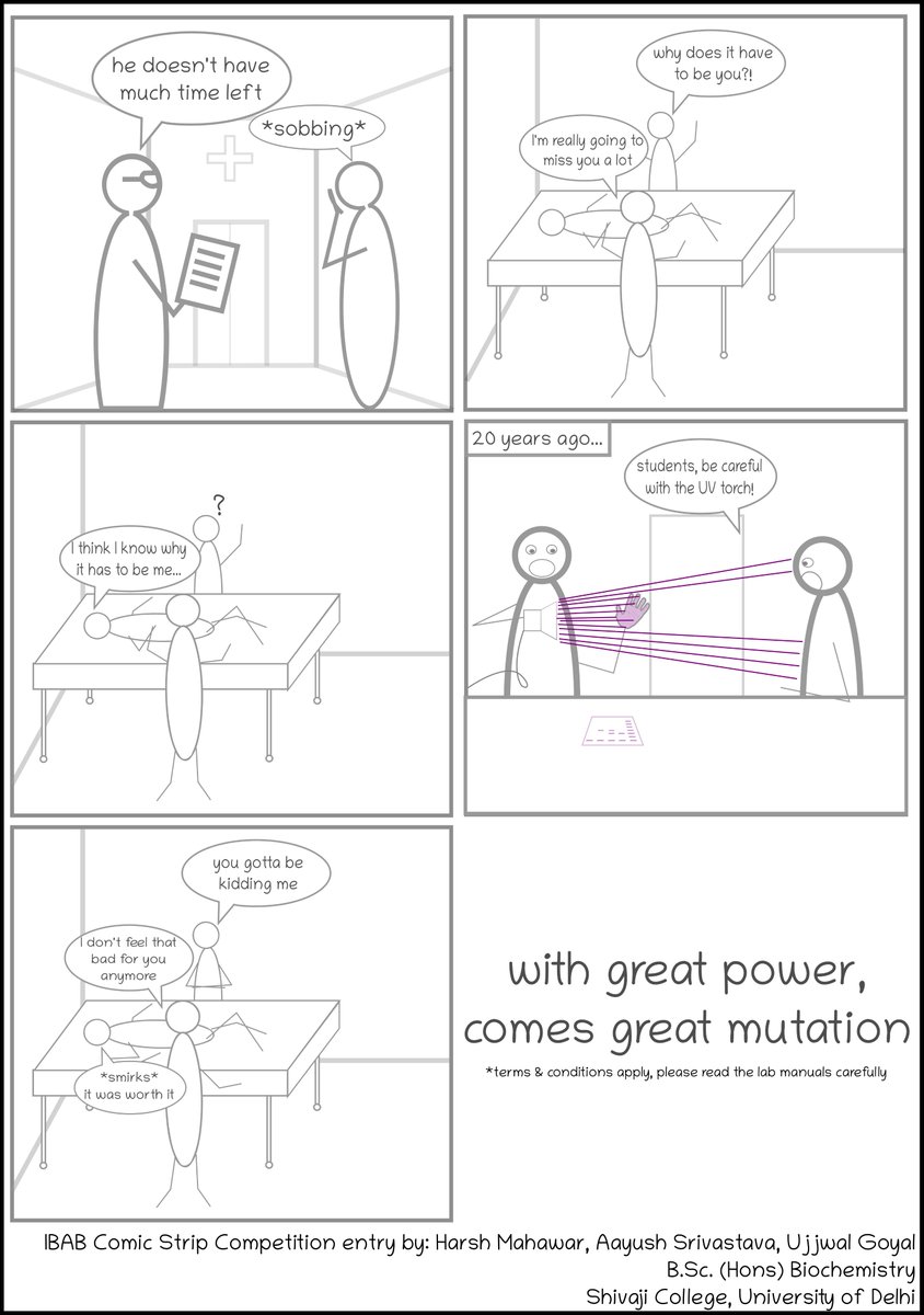 Entry 6: With great power comes great mutation #Artist Harsh Mahawar, Aayush Srivastava and Ujjwal Goyalof Shivaji College, University of Delhi 8/18