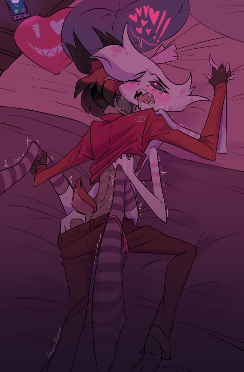 psychicpains's tweet photo. First naughty piece done! Enjoy you sinners~ ❤️💖✨
#hazbinhotelnsfw #radiodust https://t.co/13epxr4eAA